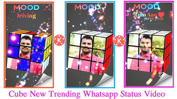 New Trending Cube Whatsapp Status Video Editing In Kinemaster 2020 || trending WhatsApp status editi