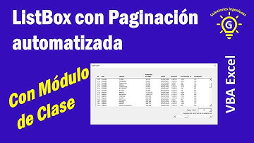 ListBox con Paginación Automática usando Módulos de Clase en VBA Excel