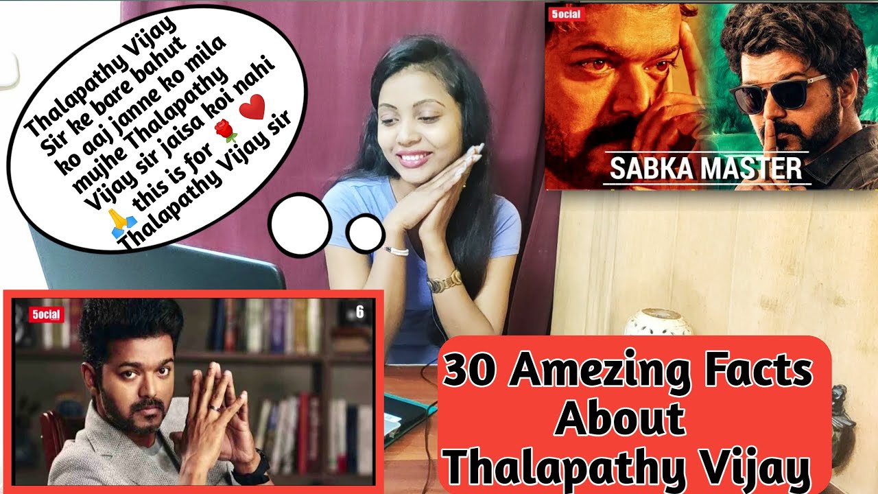 30 Facts Of Thalapathy Vijay | Master | Hindi | Filmy Madness Reaction