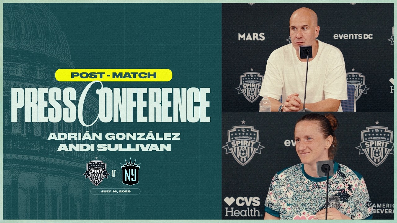 Andi Sullivan and Adrián González Post-Match Press Conference | Matchday 14 at Gotham FC | 07.15.26