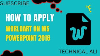 How to apply word art | Text Box in MS PowerPoint 2016