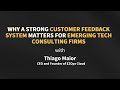 Thiago Maior on Customer Feedback Mechanism for Emerging Technology Services in EZOps Cloud