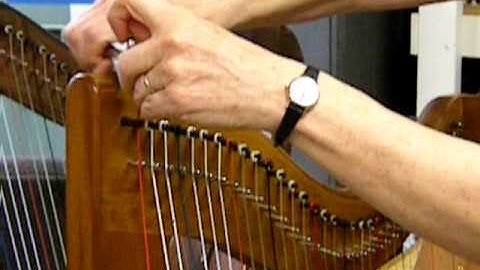 Putting a Bass Wire on a Harp (leave 3" not 1" as I say in the video)