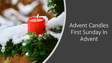 Advent Candles 1