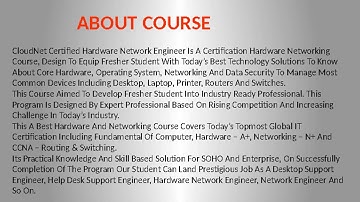 Hardware Network Engineer Training Institute in Kolkata