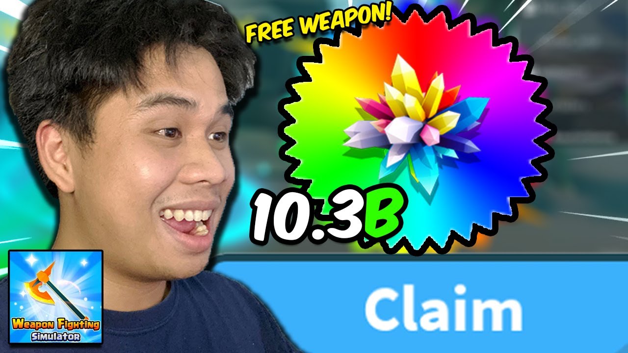 I Got Free 10.3b Damage Weapon in Weapon Fighting Simulator