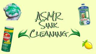 💚🍋🧽 ASMR Sink Cleaning w/ Mr.Clean, Comet, & Dishsoap 🧽🍋💚