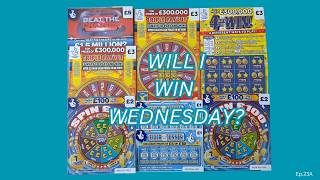 Will I Win Wednesday? Scratch Cards UK National Lottery (Ep.23A).