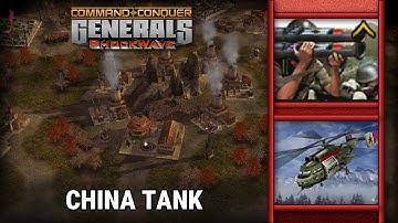 China Infantry General - Challenge #3 vs China Tank [Hard] - C&C Generals ZH Shockwave
