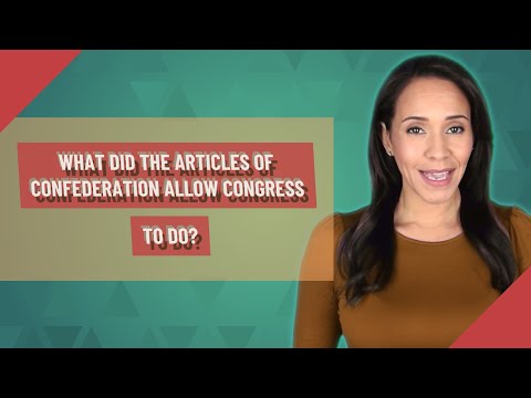 Video: Il congresso potrebbe tassare secondo gli articoli della confederazione?