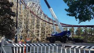 Cedar Point & Lake Erie Railroad POV and RMC Mean Streak Construction Update #4