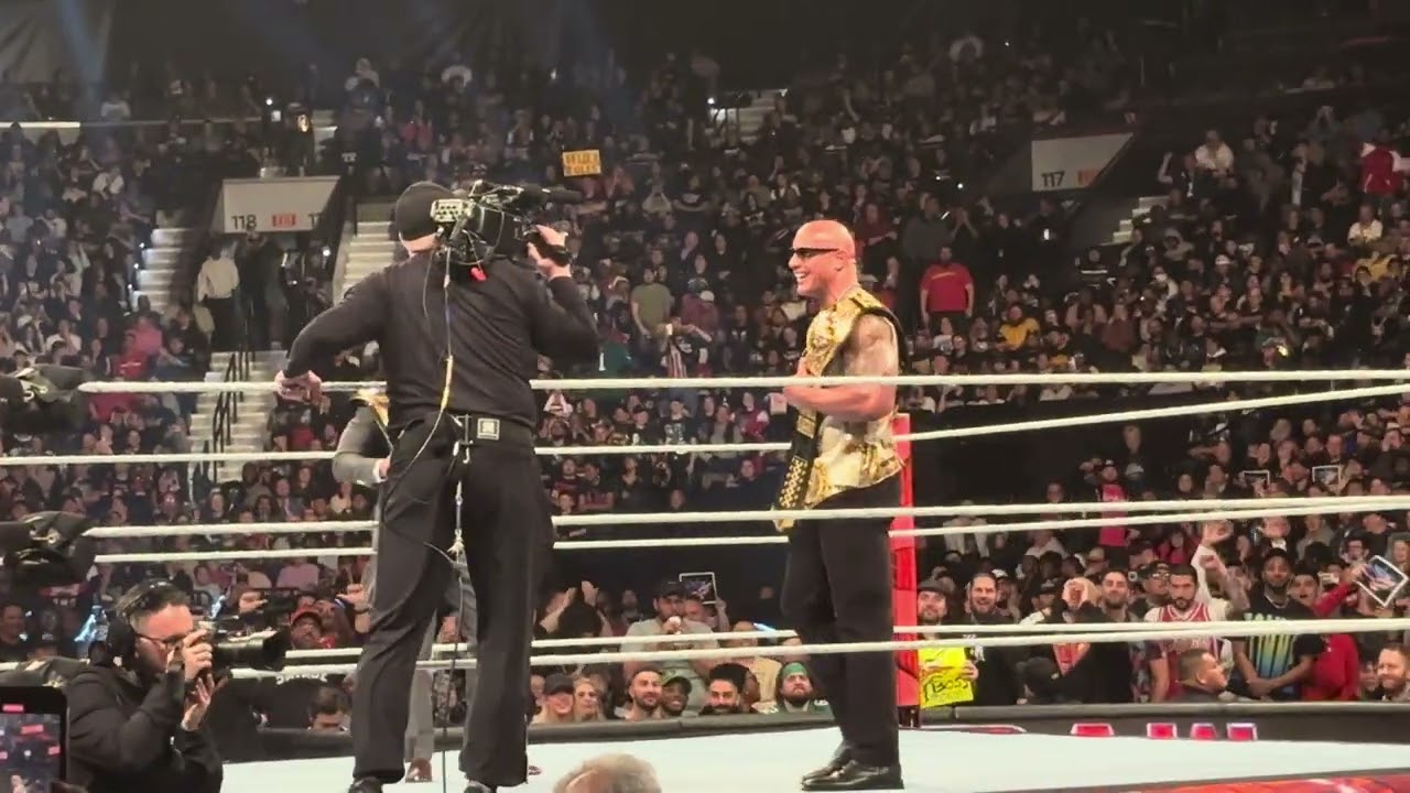 The Rock addresses Champ on RAW after Wrestlemania XL