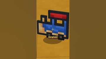 They turned Minecarts into Trains lol (Random Resource Pack)