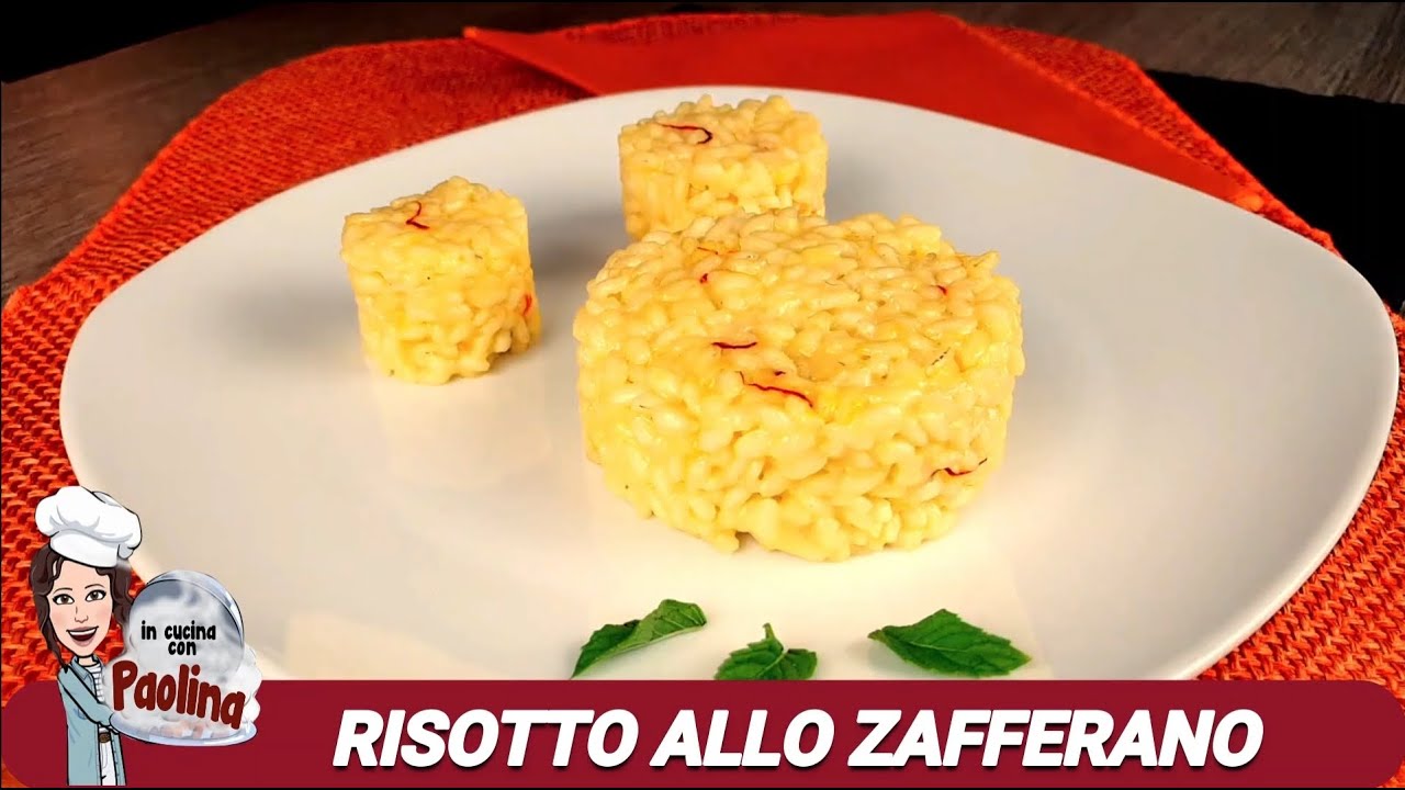 RISOTTO ALLO ZAFFERANO IN PISTILLI in cucina con Paolina YouTube