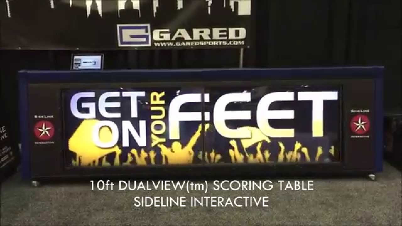 Sideline Interactive DualView scoring table digital