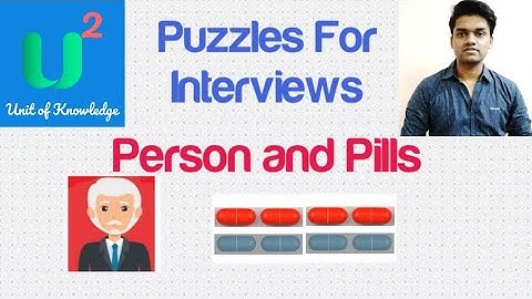 A Person and Pills Puzzle | Interview Puzzles in Hindi