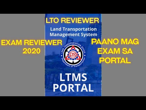 LTO PORTAL EXAM REVIEWER | LTO PORTABLE EXAM REVIEWER | 2020