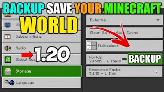How to BACKUP Your Minecraft Worlds on ANDROID 😱 | How to Save Your Minecraft PE World Permanently screenshot 4