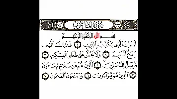 سورة الماعون تكرار كيفي من أرأيت الذي يكذب بالدين إلى ويمنعون الماعون 