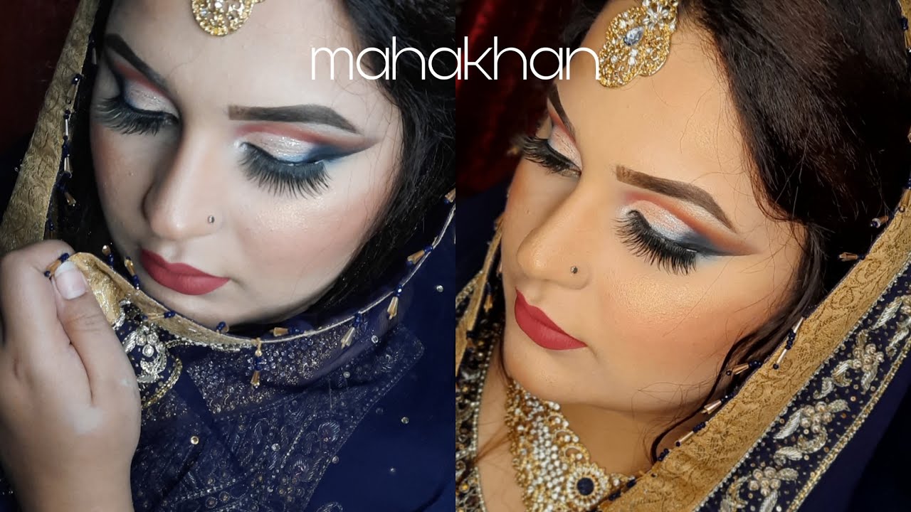 Punjabi Bridal Makeup Look Barat Makeup Tutorial Blue Eyesmakeup 