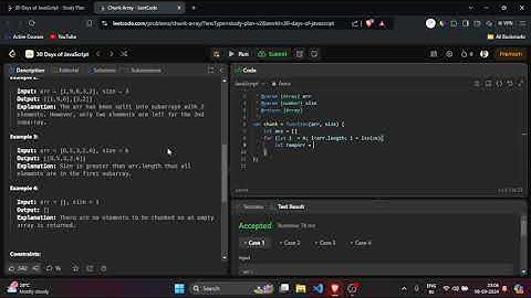 Chunk Array - JavaScript LeetCode Solution