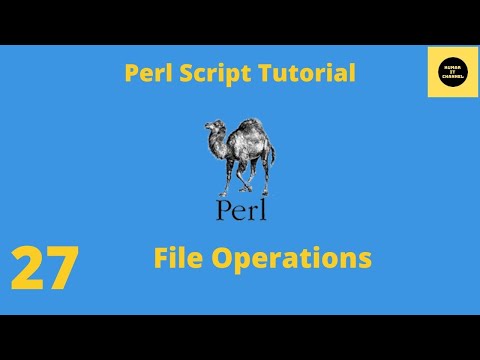 Files Basics read write append - Perl Script Basics Tutorial - 27