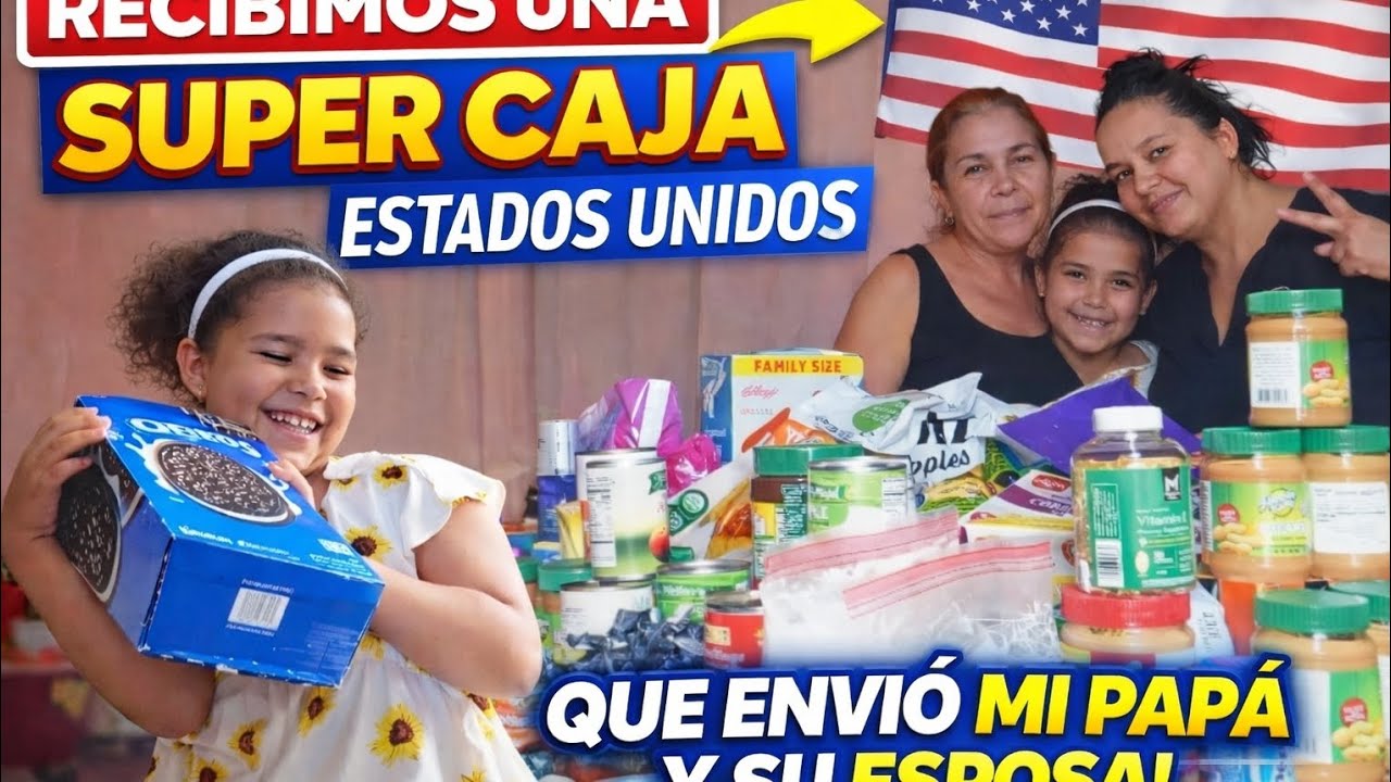 Recibimos un caja 📦 de parte de mi papá y su esposa ❤️