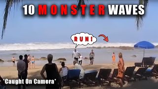 10 MONSTER Waves Caught On Camera