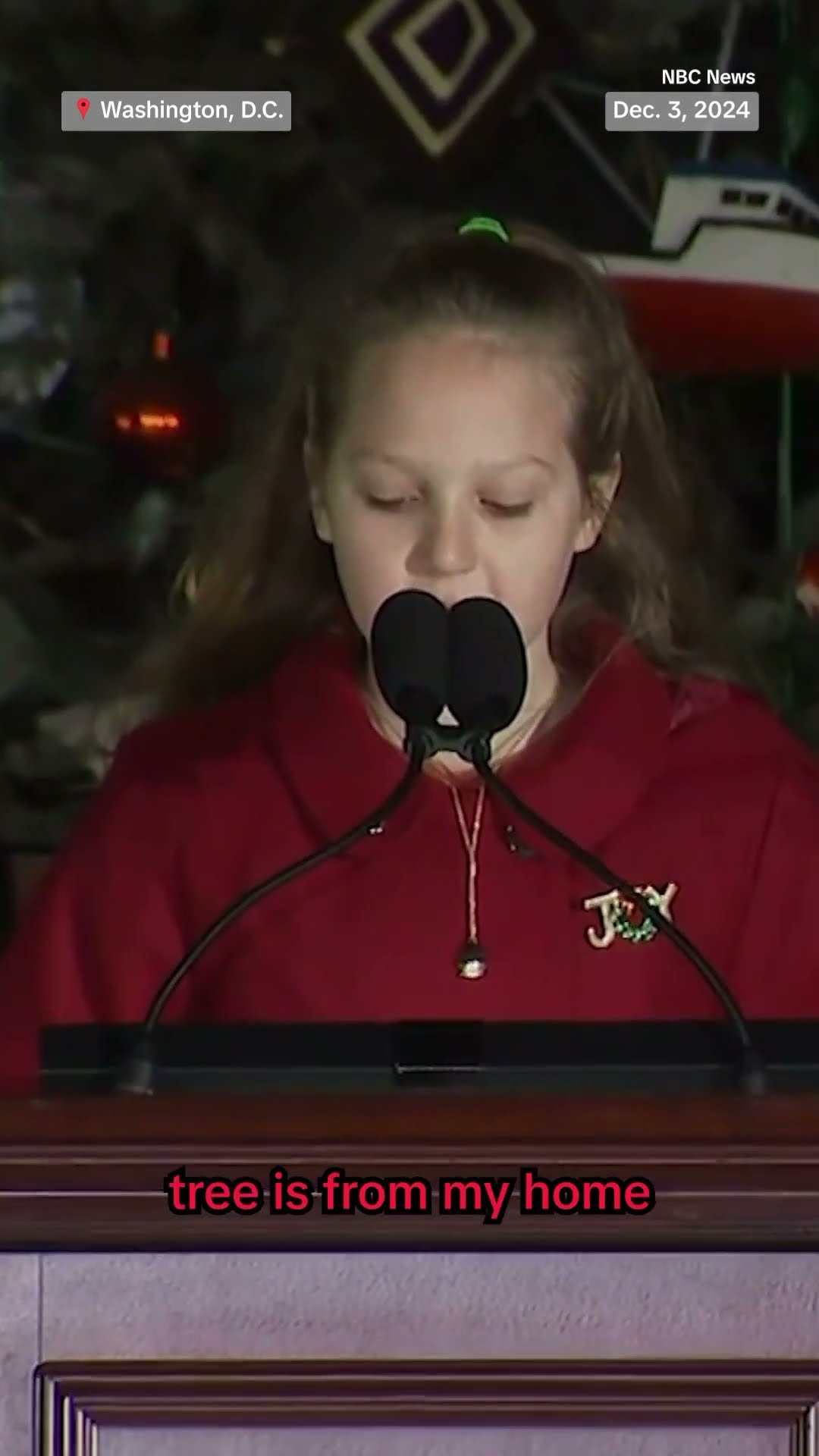 4th grader from Alaska lights Capitol Christmas tree