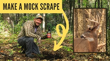 Make a Mock Scrape and Licking Branch (Deer DIY)