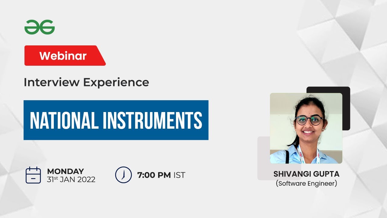 National Instruments Interview Experience - YouTube