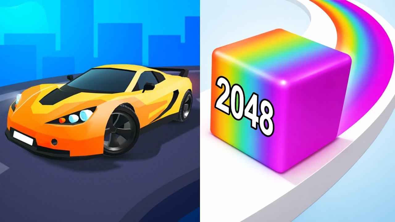 Jelly Run 2048 vs Race Master 3D Car Racing | New Update(Android & iOS)