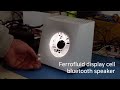 Speaker visualiseert de muziek met magnetische vloeistof