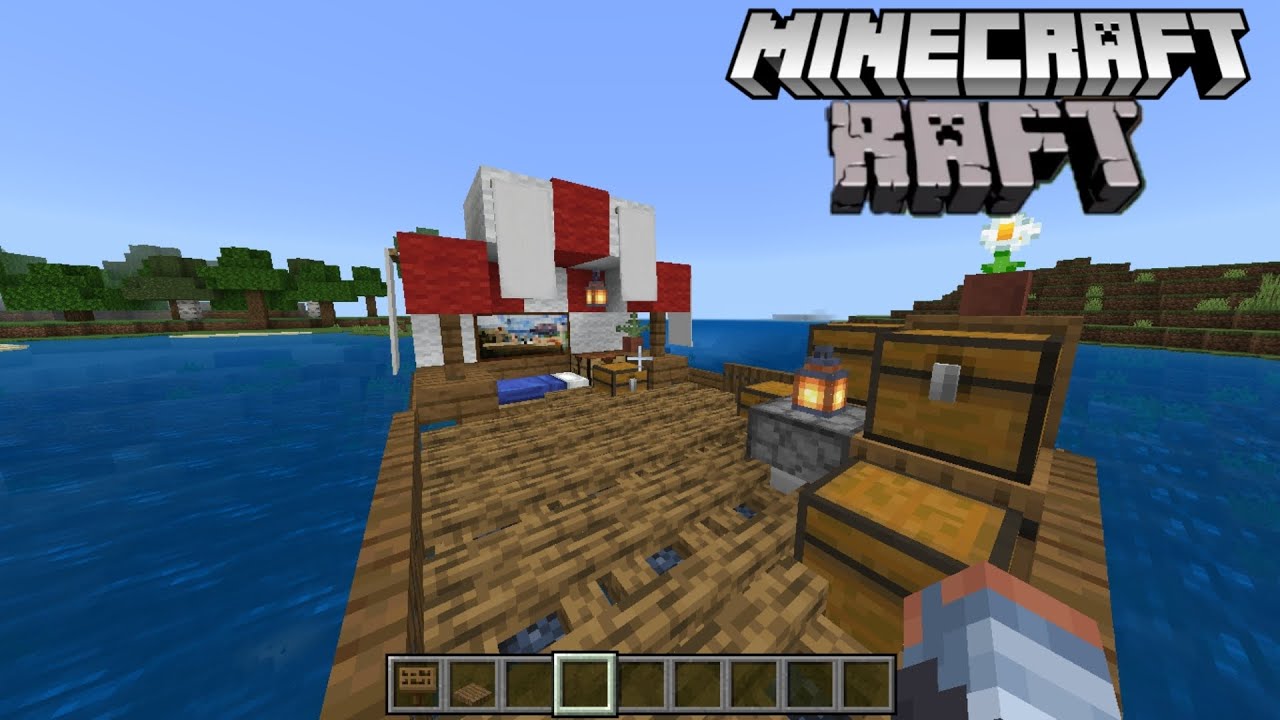 | Minecraft : survival raft base tutorial |