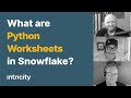 What are python worksheets