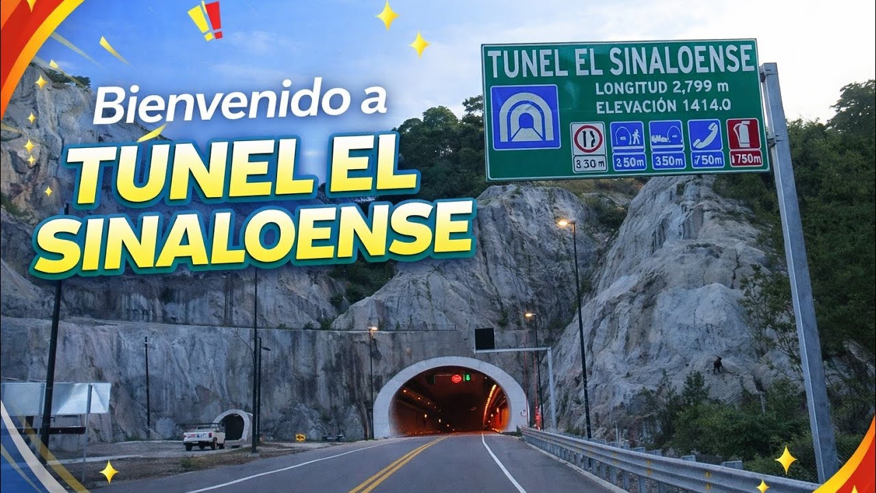 Tunel el sinaloense 2799 metros Durango Mazatla. 