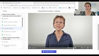 Managing Difficult Conversations On-demand Course Demo for the Business and VCSE Sector