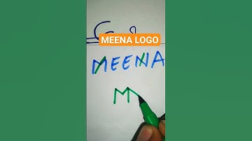 ✍️✍️✍️🤔#meena #logo #calligraphy #autograph #art #trend #latest #short #song#comment ur name !!!.