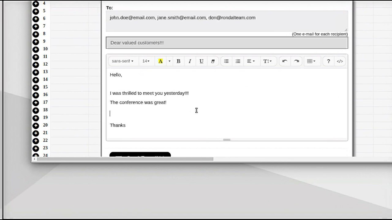Email Marketing in Simple CRM System