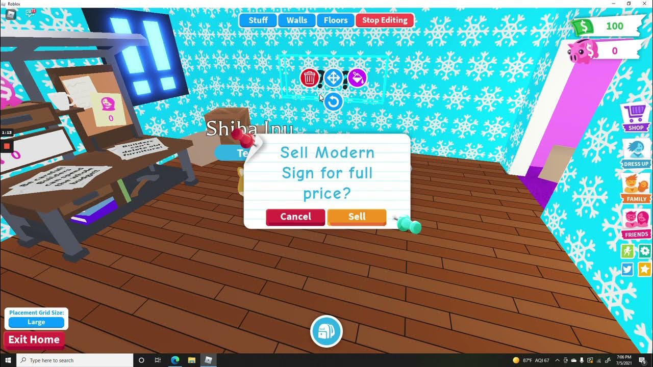 How to write on a wall and write on a frame in roblox adopt me YouTube