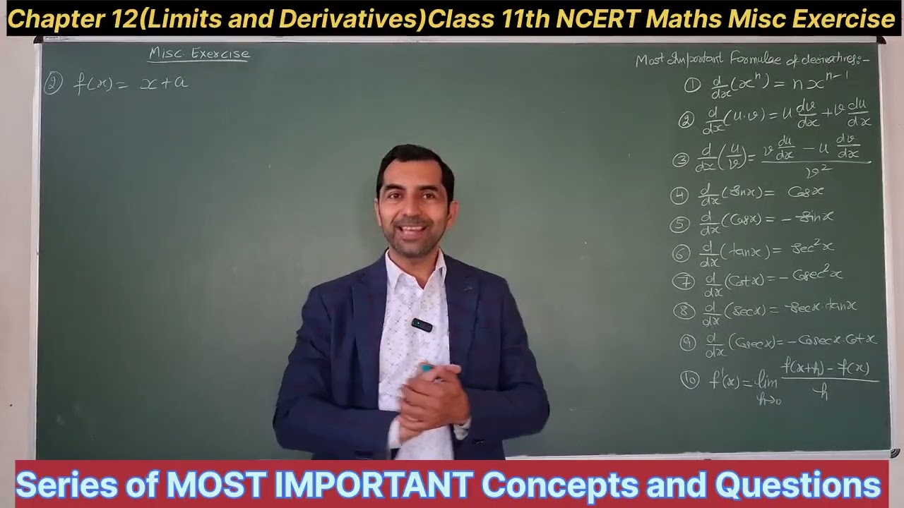Chapter12(Limits and Derivatives)Class11th/NCERT Math/Misc Exercise/Sukhvinder/HTET/CSIRUGCNET/AIR07