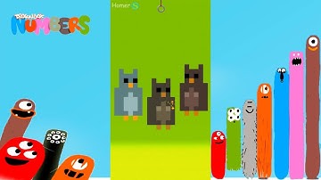Fun Animals 5 Part1 Puzzles - DragonBox: Numbers (iPad, iPhone, Android). Fun game for kids.