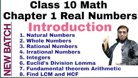 10th Class | NEW BATCH | CH:1.REAL NUMBERS | Introduction | Explanation In HINDI   | Don