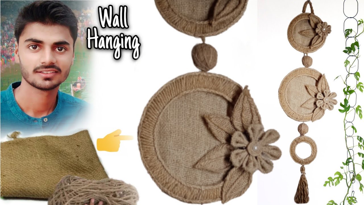 Diy Jute Rope Craft/Jute Rope se banaye Flower 🌺🌹/Diy Wall Hanging for