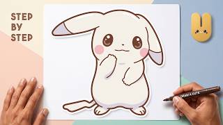 Pokemon Drawing Easy | How to Draw Peakychu from Pokemon Pokopia screenshot 5