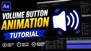 Volume Button Animation in After Effects.