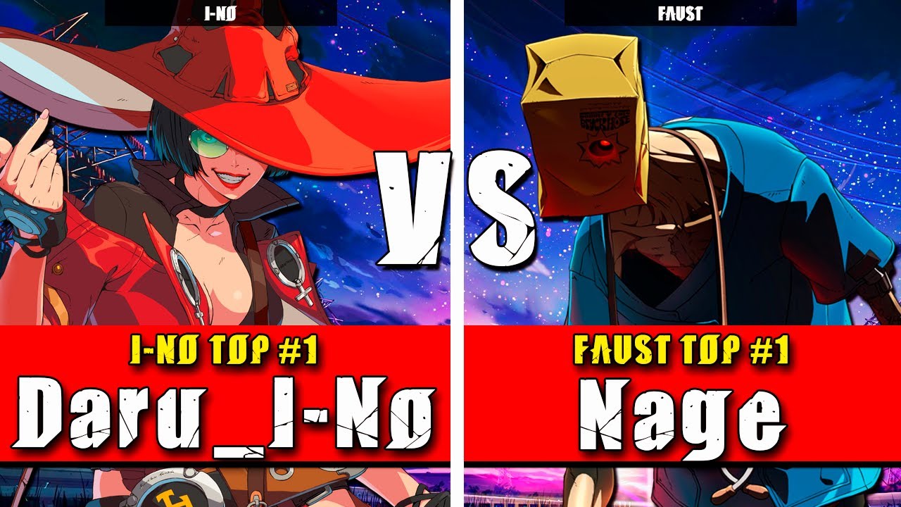 GGST |  Daru_I-No (I-No) VS Nage (Faust) | Guilty Gear Strive High level gameplay