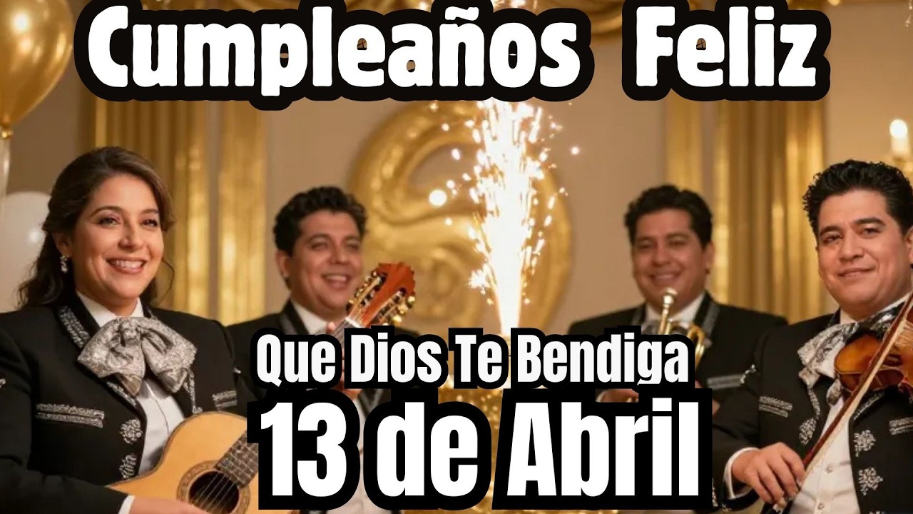 ASí te Cantamos Cumpleaños Feliz 13 de Abril 🎉🎂 Esta Canción de Feliz Cumpleaños es Para Ti