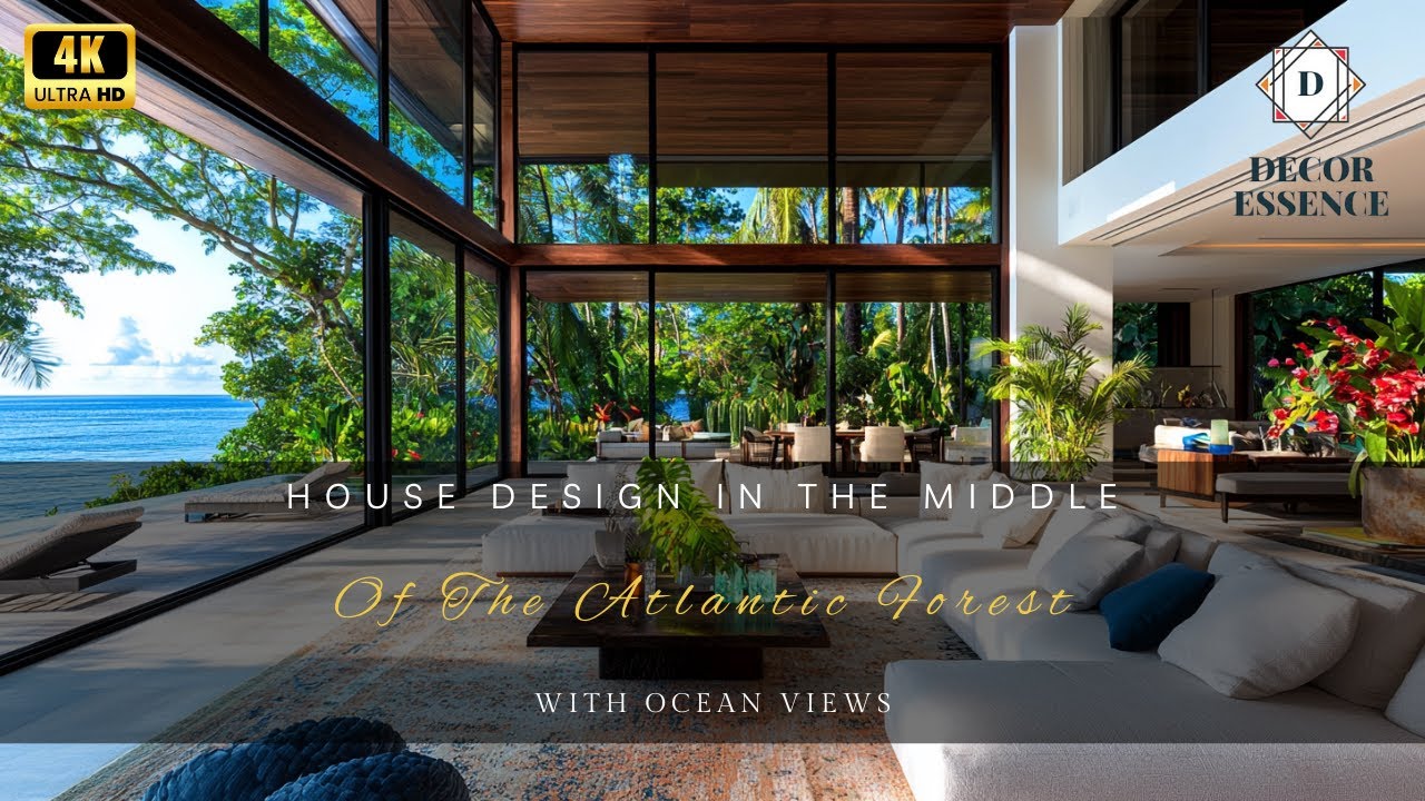 Stunning House Design in the Heart of the Atlantic Forest with Panoramic Ocean Views