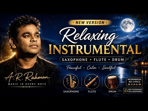 Relaxing Instrumental Music 🎷🎶 | Saxophone, Flute & Soft Drum | Peaceful Meditation Music